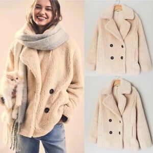 Free People Teddy Peacoat
